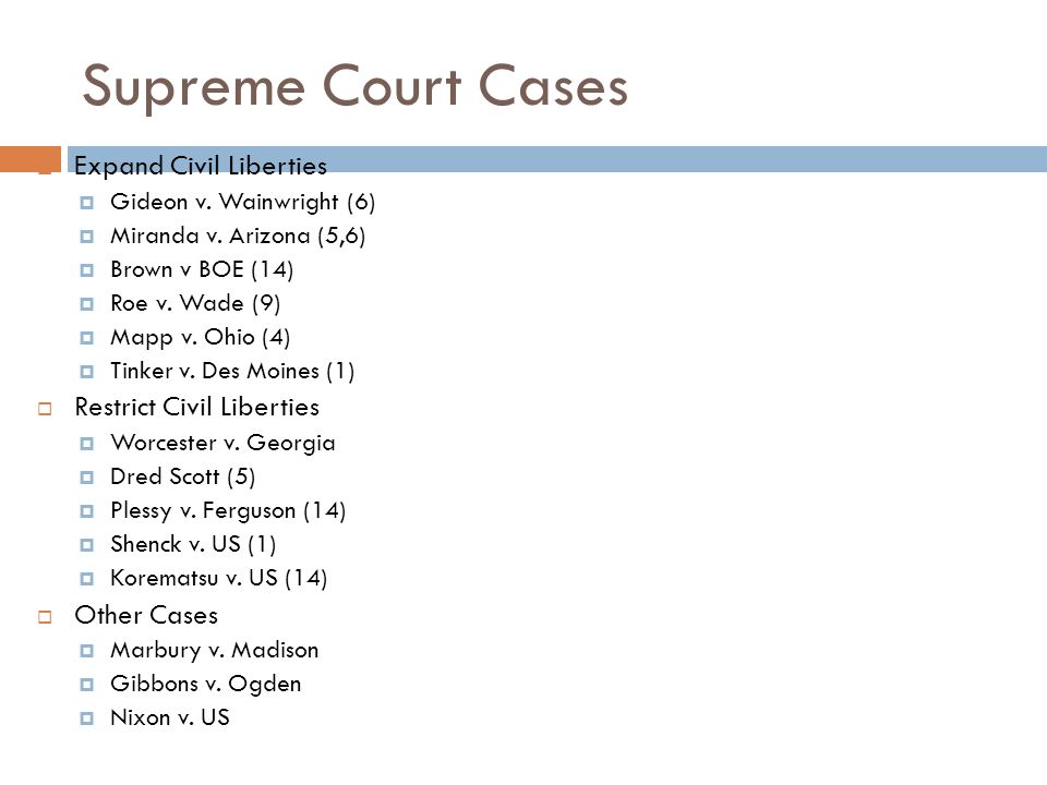 Court Case Essays (Examples)